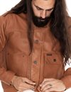 Indigofera - Grant Leather Jacket - Cognac 