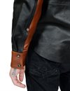 Indigofera - Hawley Two-Tone Leather Shirt - Black/Brown