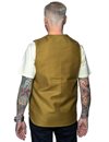 Indigofera - Iconic Vest Bedford Cord - Dark Beige