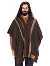 Indigofera---Japanese-Cotton-Wool-Poncho---Brown-Green1