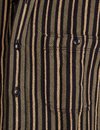 Indigofera - McAllen Striped Twill Shirt - Black / Beige / Grey
