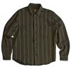 Indigofera - McAllen Striped Twill Shirt - Black / Beige / Grey