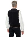 Indigofera - Monroe Rough Out Leather Vest - Black