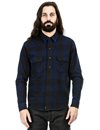 Indigofera - Norris Flannel Shirt - Black/Indigo