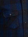Indigofera - Norris Flannel Shirt - Black/Indigo