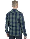 Indigofera - Norris Flannel Shirt - Dark Indigo/Green