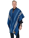 Indigofera---Poncho-Japanese-Cotton-Wool---Indigo-White-Stripe-1