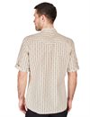 Indigofera - Randy Shirt Cotton Stripe - Ecru/Indigo