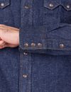 Indigofera - Ryman 2/1 Neppy Western Shirt - Washed Indigo