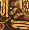 Indigofera - Tarot XIII Cotton Voile Bandana - Red / Brown