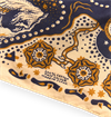 Indigofera - Tarot XIII Cotton Voile Bandana - White / Blue