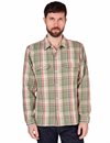 Indigofera---Webster-Jacquard-Flannel-Shirt-7.3-oz---Green---Beige-Check-99-13