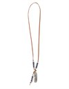 Jonte - Silver Feather Leather Necklace #2