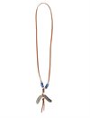 Jonte - Silver Feather Leather Necklace #4