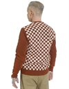 Knickerbocker---Check-Merino-Cardigan---Brick112