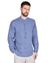 Kormákur---Skjoldur---The-Linen-Butcher-Shirt----Blue-Stripe--1