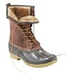 L.L. Bean - Tumbled-Leather Shearling-Lined 10´´ Bean Boots - Maple/Brown