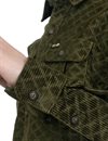 Lee X BKC - Embossed Cord Working West Overshirt - Kale