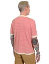 Maglificio GRP - Linen Short Sleeve Henley - Ecru/Red