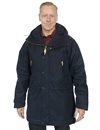 Manifattura Ceccarelli - Long Mountain Jacket Waxed Canvas - Navy