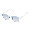 Monokel Eyewear - Otis Silver Sunglasses - Blue Gradient Lens