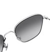 Monokel Eyewear - Otis Silver Sunglasses - Grey Gradient Lens