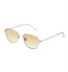 Monokel Eyewear - Otis Silver Sunglasses - Yellow Gradient Lens