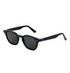 Monokel Eyewear - River Black Sunglasses - Green Solid Lens 