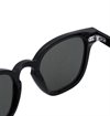 Monokel Eyewear - River Black Sunglasses - Green Solid Lens 