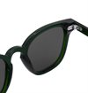 Monokel Eyewear - River Bottle Green Sunglasses - Grey Solid Lens 