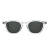 Monokel Eyewear - River Crystal Sunglasses - Green Solid Lens 