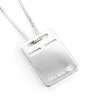 O.P Jewellery - ID Badge Silver Pendant