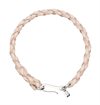 O.P Jewellery - Natural Leather Braid Hook Bracelet