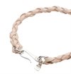 O.P Jewellery - Natural Leather Braid Hook Bracelet