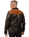 OTRA - Elvis Leather Jacket - Black/Cognac