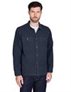 Omoto Denim - 5017 High Density 5 oz Chambray Work Shirt - Charcoal Dyed