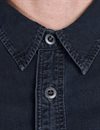 Omoto Denim - 5017 High Density 5 oz Chambray Work Shirt - Charcoal Dyed