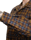 Pendleton - Fitted Board Shirt - Bronze/Blue Plaid
