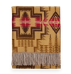 Pendleton - Harding Star Fringed Throw - Bronze
