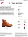 Red Wing Shoes 8000 Iron Ranger - Oro Legacy