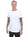 Resteröds - Retro Pocket Tee - White/Army