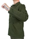 Roark - Atlas Embroidery Organic Chore Jacket - Dark Military