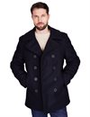 Schott NYC - Classic 32 Oz Melton Wool Navy Pea Coat