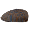 Stetson - 8-Panel Barista Cotton Flat Cap - Multi Striped