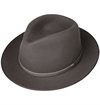 Stetson - Carbury Fedora Wool Hat - Anthracite