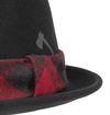 Stetson -  Check Band Player Wool Hat - Black