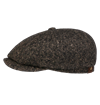 Stetson - Hatteras Donegal Tweed Cap - Black / Mud