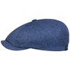 Stetson - Hatteras Pandico Linen Flat Cap - Blue