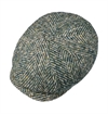 Stetson - Hatteras Wool Colour Neps Flat Cap - Green