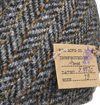 Stetson - Herringbone Harris Tweed Ivy Flat Cap - Grey Blue